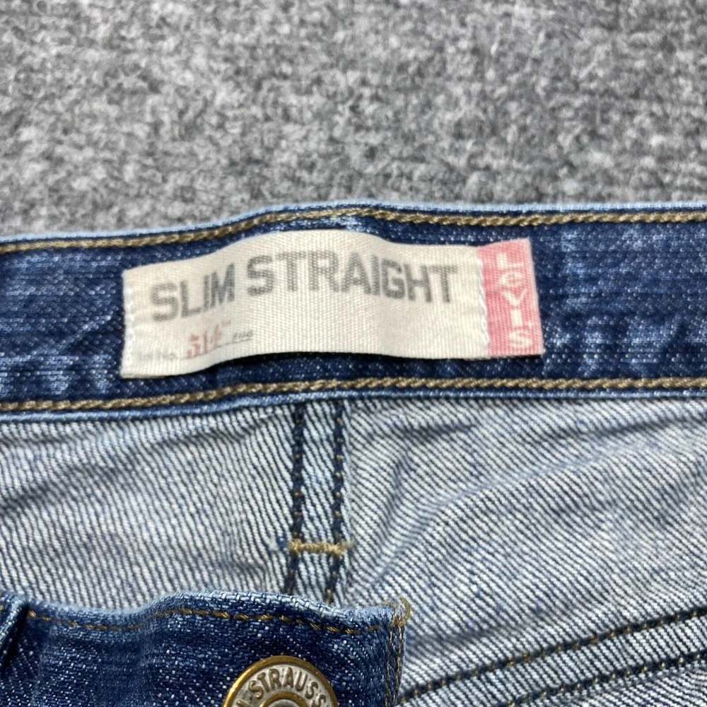 Levis Jeans Men 30x30 Blue‎ 514 Regular Fit Straight Leg Medium Wash Tag 30x30